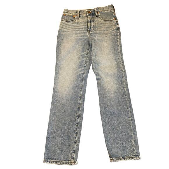 Madewell Women 26 The Perfect Vintage Jean High Waisted‎ Straight Leg 90s Blue - Picture 4 of 11